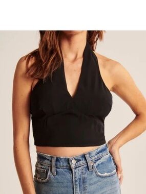 Abercrombie Deep-V Halter Top